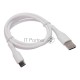 Кабель USB2.0 Cablexpert CC-USB2S-AMCM-1M-W, AM/Type-C, 3А, 18Вт, QC3.0, силиконовый, медь, 1м, белый, пакет