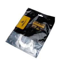 Кабель USB2.0 Cablexpert CC-USB2S-CMCM-1M-W Type-C/Type-C, 3А, 65Вт, PD/QC3.0, силиконовый, 24AWG, медь, 1м, белый, пакет