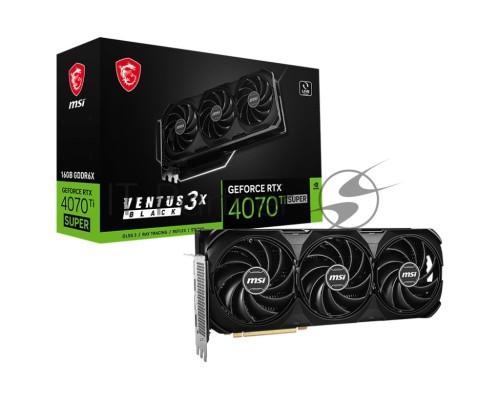 Видеокарта/ GeForce RTX 4070 Ti SUPER 16G VENTUS 3X BLACK