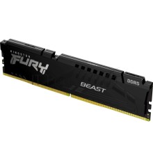 Модуль памяти DDR 5 DIMM 16Gb PC48000, 6000Mhz, Kingston FURY Beast Black XMP CL30 (KF560C30BB-16) (retail)