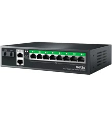 Коммутатор Netis P112GS (L2) 10x1Гбит/с 2SFP 8PoE 120W неуправляемый