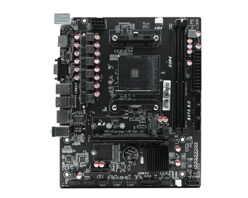 Материнская плата CBR A320M { Chipset A320, Socket AM4, 2*DDR4, mATX, VGA+HDMI, 1*PCIEx16/1*PCIEx1/1*M.2, 4*SATA3, 2*USB2.0 + 2*USB3.0, LAN 1Gb}