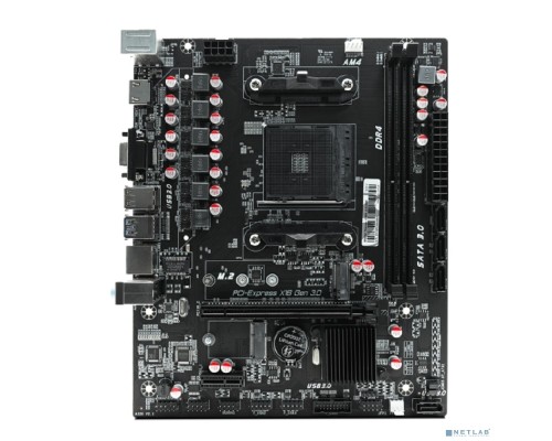 Материнская плата CBR A320M { Chipset A320, Socket AM4, 2*DDR4, mATX, VGA+HDMI, 1*PCIEx16/1*PCIEx1/1*M.2, 4*SATA3, 2*USB2.0 + 2*USB3.0, LAN 1Gb}