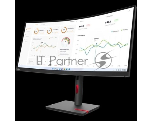 Монитор Lenovo T34w-30, черный/красный, 34