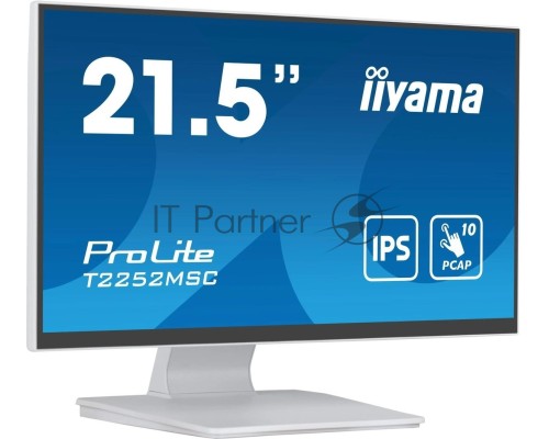 Монитор Iiyama ProLite T2252MSC-W2, белый, 21.5