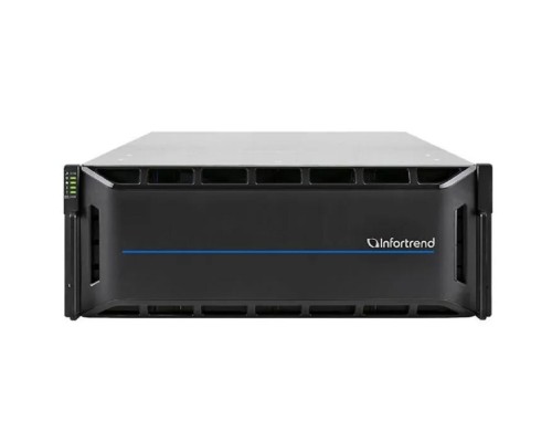 [Сетевые системы хранения данных] Infortrend CS3024G00000J-8U32 CS 3024G-J 4U/24bay, scale-out NAS, single node subsystem including 1x 8 core CPU, 64GB (4x16GB) memory, 4x10GbE(SFP+), 2x12Gb/s SAS EXP. Ports, 2x(PSU+FAN module), 1x(Su