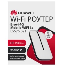 51071VPL E5576-321 Brovi 4G Mobile WiFi 3s Портативный Модем 3G/4G Mobile WiFi 3s, LTE cat.4., 2FF Mini-SIM, 1500 mAh