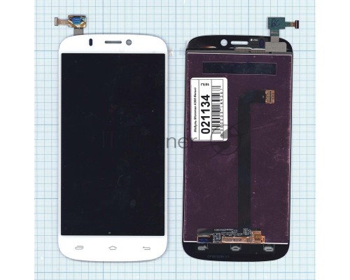 Дисплей для Micromax A300 Canvas Gold белый