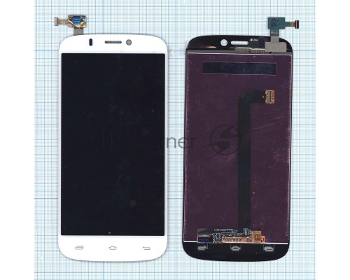 Дисплей для Micromax A300 Canvas Gold белый