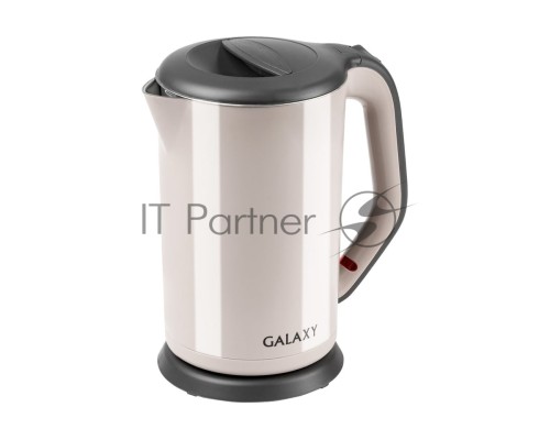 Чайник электрический Galaxy Line GL 0330, 1.7л, 2000Вт, бежевый