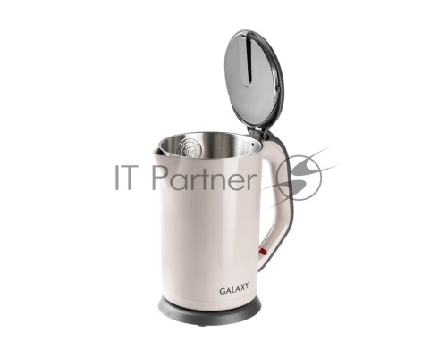 Чайник электрический Galaxy Line GL 0330, 1.7л, 2000Вт, бежевый
