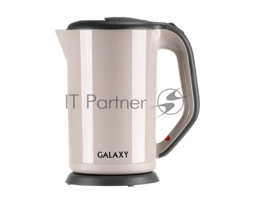 Чайник электрический Galaxy Line GL 0330, 1.7л, 2000Вт, бежевый