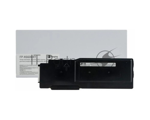 Картридж лазерный желтый, 6 000 страниц, для Xerox моделей Phaser 6600N/WC 6605N (аналог 106R02235), FP-X6600XY