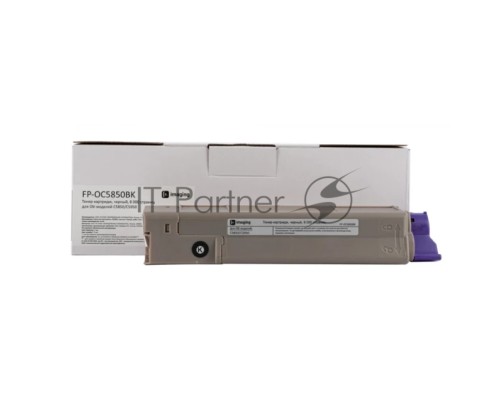 Картридж лазерный F+ imaging, черный, 8 000 страниц, для Oki моделей C5850/C5950 (аналог 43865724), FP-OC5850BK