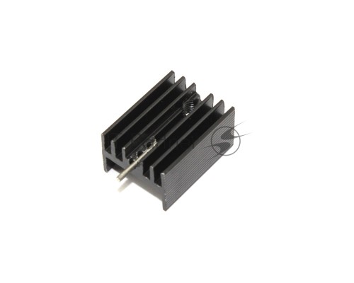 Аллюминиевый радиатор TO-220 Mosfet, 20x15x10 мм, 1Pin