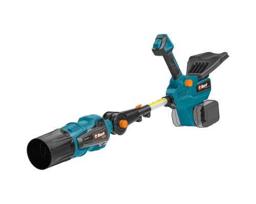 [Воздуходувки] Bort Воздуходувка аккумуляторная BSS-40LI SUPERJET {Воздушный поток 0-62 м/сек; Макс. производительность 1450 м3/час, шум 80дБ, аккум. система Makita 18V LXT, Вес 2кг,} [93418569] 