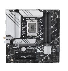 ASUS PRIME B760M-A WIFI D4 (Socket 1700, mATX, 4xDDR4(128GB), DP/2xHDMI 2.1, 3xPCIe 4.0x16, 1xLAN (2.5GbE), Wi-Fi, BT, 4xSATA 6Gb/s, 2xM.2, 2xUSB 3.2, 4xUSB 2.0, 1xPS/2)