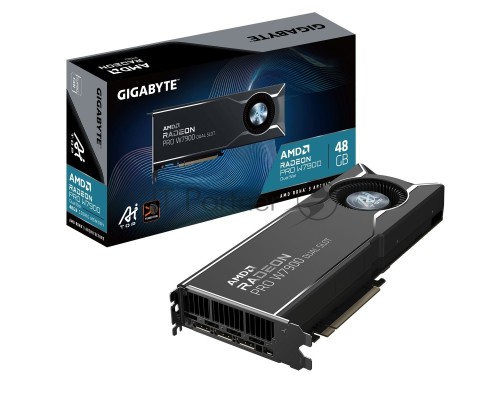 Видеокарта Gigabyte PRO W7900 DUAL SLOT AI TOP 48GB GDDR6 384bit mDP 3xDP BLOWER RTL