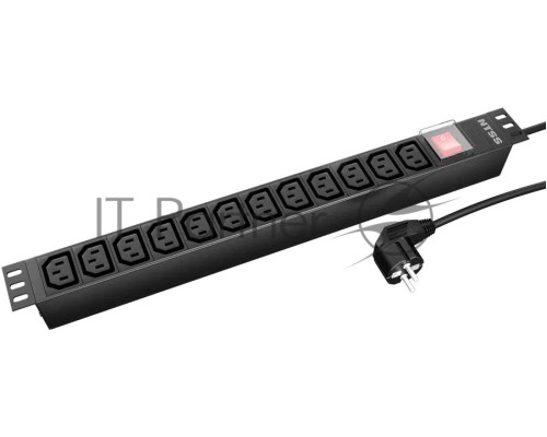 Блок распределения питания NTSS NTSS-PDU-DA2039 гор.размещ. 12xC13 базовые 16A Schuko 2м
