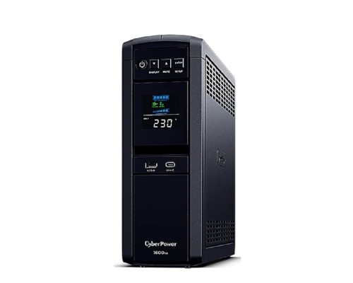 [ИБП] ИБП CyberPower CP1600EPFCLCD {Line-Interactive, Tower, 1600VA/1000W USB/RS-232/RJ11/45/USB/SNMPslot  charger A/С (6 EURO) 12В/9 Ач х 2  NEW}