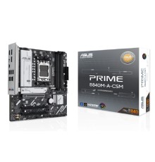 ASUS PRIME B840M-A-CSM (Socket AM5, mATX, 4xDDR5(192GB), 2*DP/HDMI, 4xPCIe 4.0x16, 4xSATA 6Gb/s, 3xM.2, 2,5xLAN, 1xType-С, 2xUSB 3.2, 4xUSB 2.0)