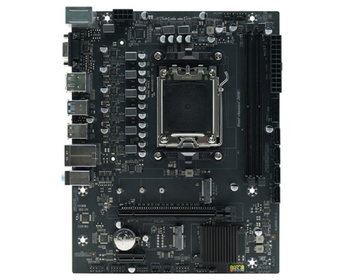 [Материнская плата] AFOX B650D5-MA-V2 (Socket AM5, mATX, 2*DDR5(64Gb), VGA+ HDMI+DP, 4*SATA3, 1*M.2, 1*PCIEx16/1*PCIEx1,  5*USB 2.0, 2*USB 3.0, 1 x PS/2,  LAN 1*1G, RTL)