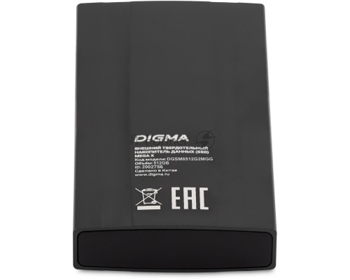 Внешний накопитель SSD Digma USB3.2 Gen2x2 512GB DGSM8512G2MGG MEGA X 1.8