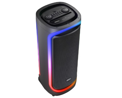 [Колонки Ginzzu] Ginzzu GM-206 {BLUETOOTH (V5,0), встроенный аккумулятор Li-Ion,12В /12000мАч, мощность по RMS 240Вт, 30Гц- 18кГ}