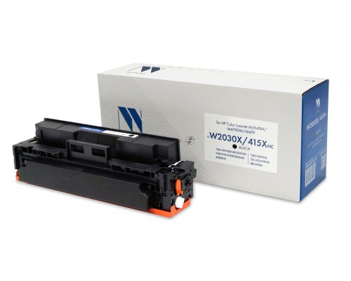 Картридж NVP совместимый NV-W2030X 415X Black (БЕЗ ЧИПА) для HP Color LaserJet M454DN/M479DW/M479 (7500k)