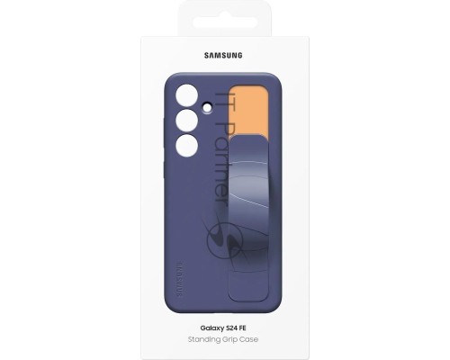 Чехол (клип-кейс) Samsung для Samsung Galaxy S24 FE Standing Grip Case S24FE темно-синий (EF-GS721CNEGRU)