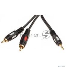 Rexant (17-4232) Шнур 3.5 Stereo Plug - 2RCA Plug  1.5М  (GOLD) 