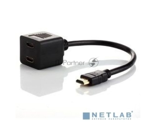 ПЕРЕХОДНИК Rexant (17-6832) шт.HDMI - 2гн.HDMI (провод) GOLD 