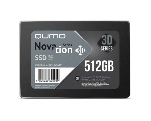 [накопитель] QUMO SSD 512GB QM Novation Q3DQ-512GQNN {SATA3.0}