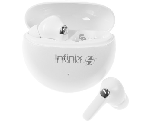 Гарнитура внутриканальные Infinix XBuds XE26 белый беспроводные bluetooth в ушной раковине (10311752)