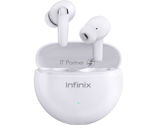 Гарнитура внутриканальные Infinix XBuds XE26 белый беспроводные bluetooth в ушной раковине (10311752)