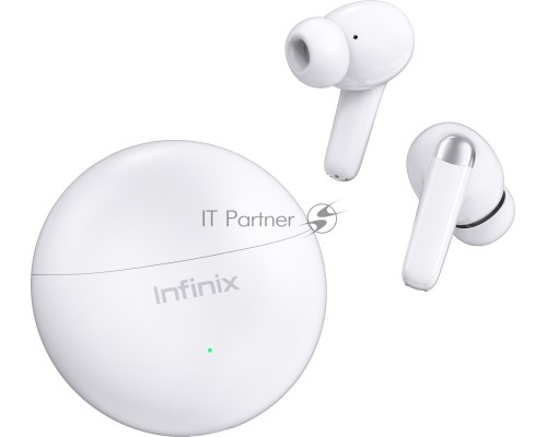 Гарнитура внутриканальные Infinix XBuds XE26 белый беспроводные bluetooth в ушной раковине (10311752)