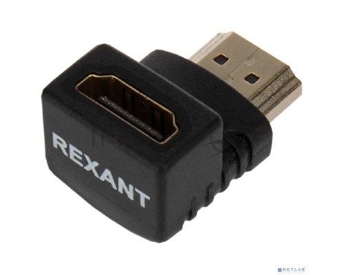 Переходник Rexant аудио/видео, (гнездо HDMI - штекер HDMI), угловой, 1 шт.