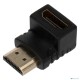 Переходник Rexant аудио/видео, (гнездо HDMI - штекер HDMI), угловой, 1 шт.