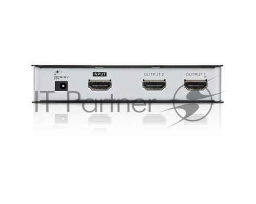 Разветвитель ATEN VS182A-AT-G 2 PORT HDMI Splitter W/1,8M W/EU ADP,