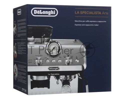 Кофеварка рожковая DeLonghi EC9155.MB серебристый/черный, исп. кофе - зерновой/молотый, 1.7 л, 1400 Вт, 15 Бар