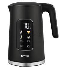 Чайник электрический Vitek VT-1162, 1.7л, 2200Вт, черный, корпус: металл/пластик