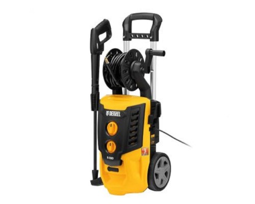 [Мойки] Denzel Моечная машина высокого давления R-180D, 2200 Вт, 180 бар, 380 л/ч, с барабаном [58239]