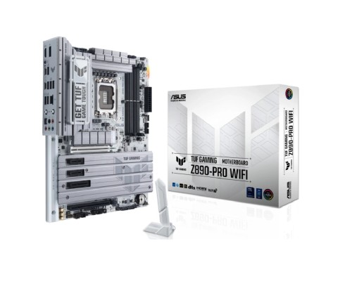 [Материнская плата] ASUS TUF GAMING Z890-PRO WIFI (LGA1851, Z890, 4*DDR5, 4*SATA, 4*M.2, 6*USB 3.2, 2*PCIx16, 1*PCIx4, 2*PCIx1,  2*Thunderbolt™ 4, HDMI+DP, ATX)