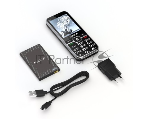 Мобильный телефон Maxvi P18i черный