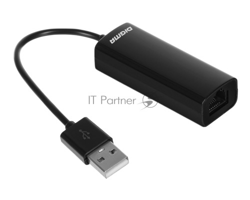 Сетевой адаптер Digma D-USB2-LAN100 Net Adapter Ethernet USB 2.0 (pack:1pcs)