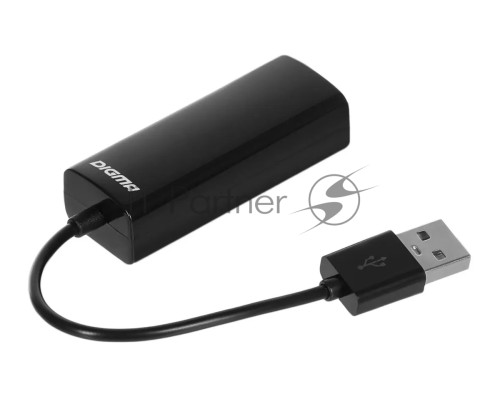 Сетевой адаптер Digma D-USB2-LAN100 Net Adapter Ethernet USB 2.0 (pack:1pcs)