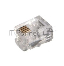 Разъем телефонный RJ-14 6P4C (уп.100шт) Rexant 05-1012