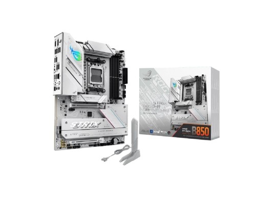 [Материнская плата] ASUS ROG STRIX B850-A GAMING WIFI (Socket AM5, ATX, 4xDDR5(256GB), DP/HDMI, 1xPCIe 5.0x16/1xPCIe 4.0x16, 1xLAN (2.5GbE), Wi-Fi 7, BT, 2xSATA 6Gb/s, 4xM.2, 2xType-C, 6xUSB 3.2, 2xUSB 2.0)
