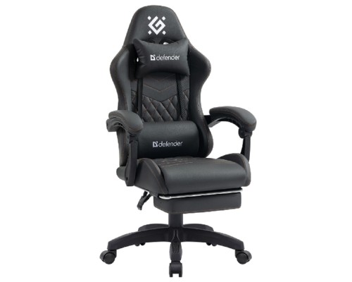 [Офисные кресла] Игровое кресло Bora Тем.серый,класс 4,PU,подножка DEFENDER (64024)