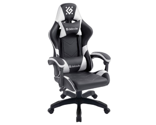 [Офисные кресла] Игровое кресло Companion Черный/белый,класс 3,металл,PU DEFENDER